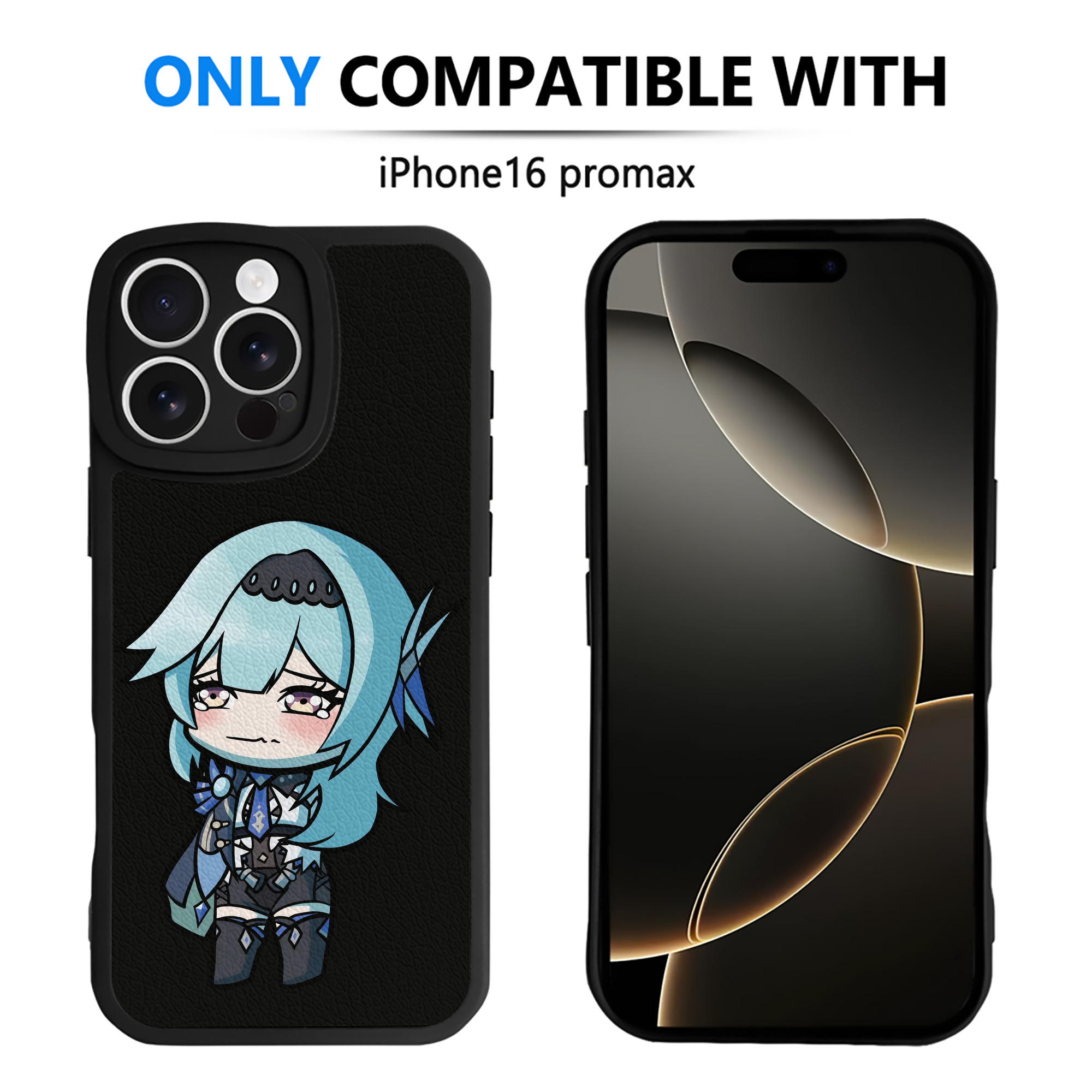 げんし神 优菈 ゆうら genshin Yūra 【iPhone 16シリーズ対応】シリコンスマホケース（レザー調） 材質：シリコン